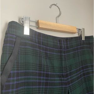 Talbots Black Watch Plaid Straight Ankle Pants